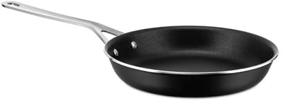 Alessi Pots&Pans JM110/16 B - Padella, Alluminio Rivestimento Ceramico, ø32 | Padella a manico lungo di design in alluminio con rivestimento antiaderente ceramico, adatta a ogni piano cottura