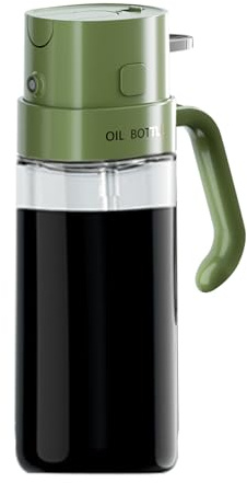 Pulverizador De Aceite De Oliva De Grado Alimentario – Botella De Pulverizador De Aceite De Vidrio, Dispensador De Tarro Atomizado, Botella De Niebla De Cocina Recargable, Diseño Impermeable