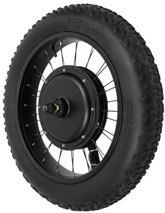 20 tum/50,8 cm elektrisk cykelkonverteringssats upp till 130 kg, 48 V, 1 500 W, e-cykel, konverteringssats upp till 50 km/h med LCD-skivbroms och styrenhetsväska, e-cykel, framhjul, konverteringssats