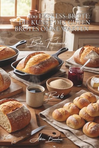 100 Express-Brote: Die Kunst des guten Brotes ohne Warten: Ohne Kneten, mit Bier oder Joghurt... das tägliche Brot ganz ohne Zwänge (Serie Backkunst & ... „Brote Frankreichs“ (8 Bücher), Band 6)
