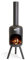 BonFeu BonBini Negro - Brasero Exterior - Acero - Jardineria - Brasero - Jardin - Estufa Exterior - Chimeneas Exterior Chimenea de Jardín Multifuncional - 29x29x117 cm