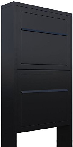 Briefkastenanlage, Design Briefkasten Elegance for Two Schwarz - Bravios