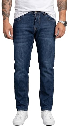 Rock Creek Jeans Herren Hose Regular Fit Herrenjeans Denim M40 | Herrenjeans aus Denim im bequemen Regular Fit, klassische Jeanshose für Alltag, Freizeit, Büro und moderne Casual-Looks