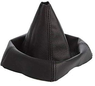 Schaltmanschette Schaltsack Sack Schwarz Faden Schwarz Echt Leder SA87