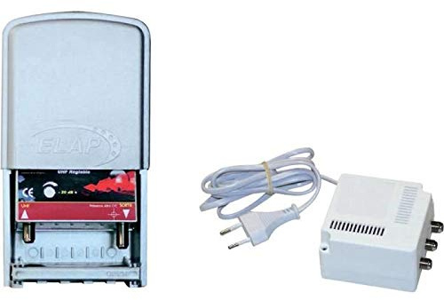 AMPLIFICATEUR TERRESTRE UHF REGLABLE Gain+35 DB REF 370002 ELAP