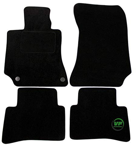 J&J AUTOMOTIVE | Velours Fußmatten Autotepiche Passend Für Benz E-klasse W212 2009-2016, rutschfeste Untregrund, Verstärkt Im Pedalbereich