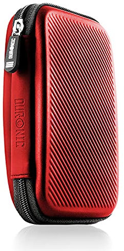Duronic Custodia per disco rigido HDC2/RD, in EVA, portatile, per cavi esterni e hardrive | leggera e protettiva | adatta per WE/Western, Toshiba, Buffalo, Hitachi, Seagate, Samsung