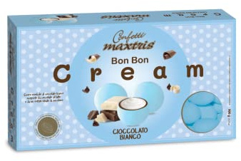 Confetti Maxtris, Bon Bon Cream Azzurro Cioccolato Bianco