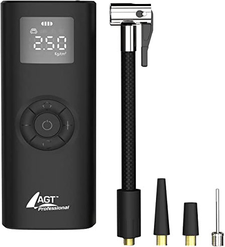 Mini compresseur d’air sans fil compact avec écran LCD [AGT Professional]