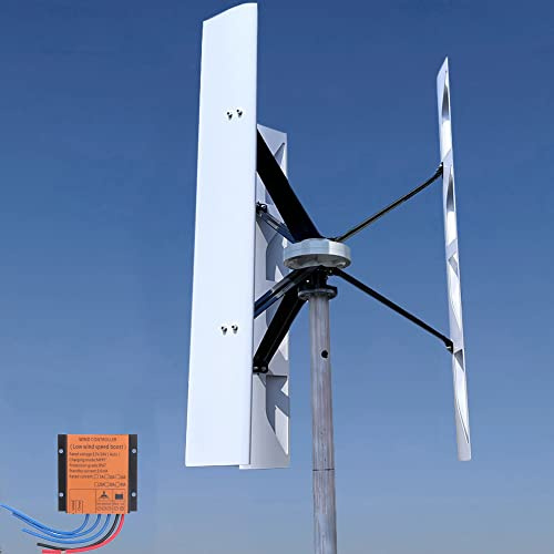Aerogenerador Vertical 1000W 12V 24V 48V Turbina Eólica Energía Libre Levitacion Magnetica Generador Viento Instalacion Eolica Domestica con Controlador