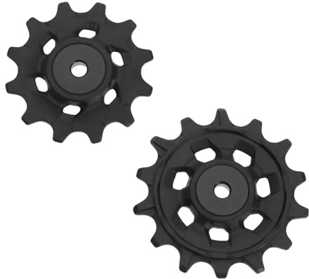eMagTech Lot de 2 poulies de dérailleur de vélo en alliage d'aluminium étroit/large 12T 14T compatibles avec Sram X01 XX1 GX NX Eagle pour vélo d'extérieur