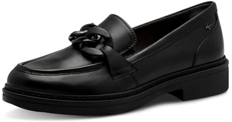 Tamaris Comfort Damen Slipper aus Leder Elegant, Schwarz (Black Nappa), 38 EU