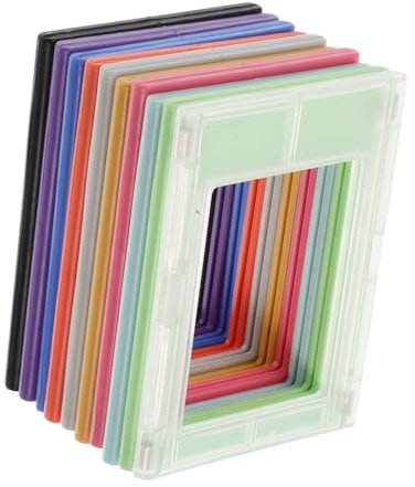 Amosfun Kühlschrankrahmen 10 Stück Kunststoff-bilderrahmen für Kühlschrank und Bildhalter Elegantes Minimalistisches Design