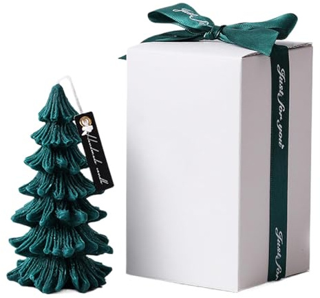 Generisch Weihnachtsbaum Duft Kerze, Weihnachtskerze, 12.5cm Weihnachten Weihnachtskerzen Baumform Kerzen Weihnachtsdeko Natürlicher Weihnachtsduftkerze Geschenke Für Frauen