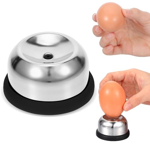 Ouligay Egg Piercer for Raw Eggs,Stainless Steel Egg Poker with Sturdy Base and Pin,Egg Peeler Tool for Hard Boiled Eggs,Egg Hole Puncher for Bakery Kitchen Tools