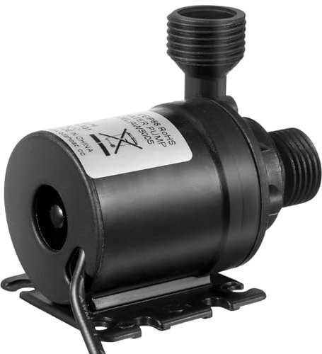ULTECHNOVO Pompa sommergibile senza spazzole, 800 l/h 5 m, altezza federale DC 12 V, mini pompa dell'acqua per laghetto, fontana, cascata, acquari, di circolazione dell'acqua