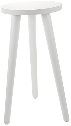 Yardenfun Supporto per Piante in Legno Massello, Portafiori da Interno Stabile Base Rotonda Ø20 Cm, Mensola Verticale per Vasi di Fiori, per Soggiorno, Ingresso e Decorazione Giardino