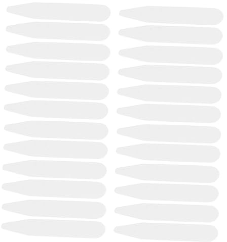 Garneck 200pcs Bâtonnets de Col en Pvc Blanc pour Chemises Homme et Femme, Insertion Facile et Maintien Précis pour Usage Quotidien et Occasions Formelles