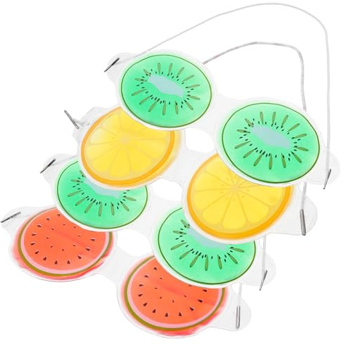 Cabilock 4 Stück-pack Gel Augenpads Kühlend Pvc Kinder Augenmaske zur Entspannung gegen Schwellungen und Augenringe Wiederverwendbar für Migräne und Trockene Augen Zufällige Farbe