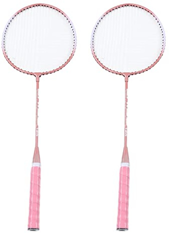 Yinhing Badminton -Set, Tennisschläger Professionell Separate Eisenlegierung Badminton Schläger Schläger Pink Anfänger Schüler Training Student Training