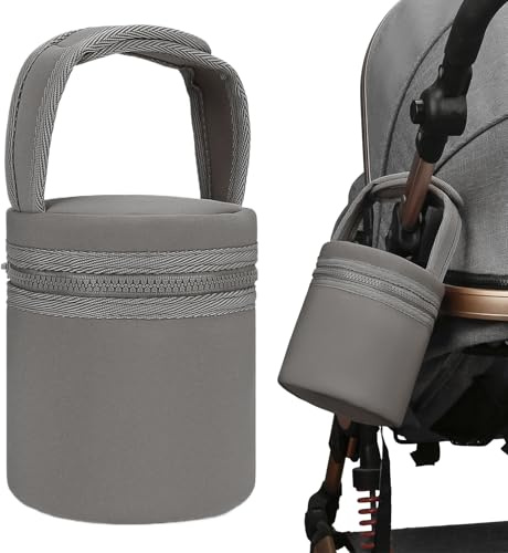 Travel Breast Milk Storage Leak-Proof, Fits 2 Large 8 Oz Bottles | Insulated Bottle Bags Detachable Strap for Nursing Mom Daycare, Working Mom