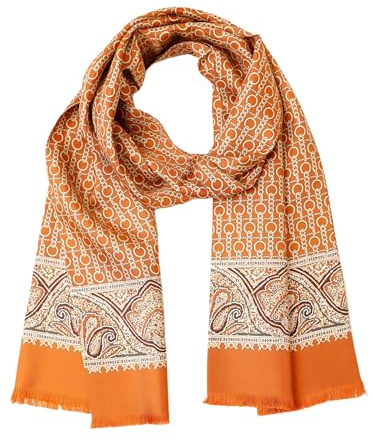 Prettystern 2-lagers sidenhalsduk för män – klassisk och elegant – herrhalsduk av 100 % siden för affärer, aftonmode, AB19, 2-lagig, 160 cm X 26 cm