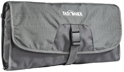 Tatonka Travelcare Kulturbeutel - Flache, Faltbare Waschtasche zum Aufhängen mit Fächern und Spiegel