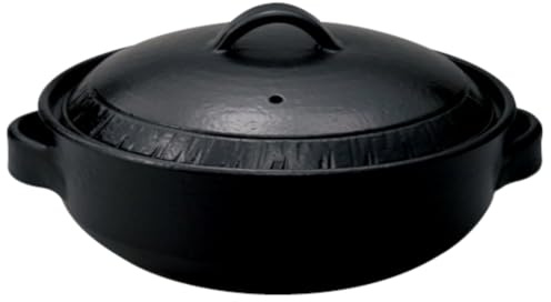 Japanese Donabe Clay Pot - Banko Ware - Direct Fire Compatible - Black - Made in Japan