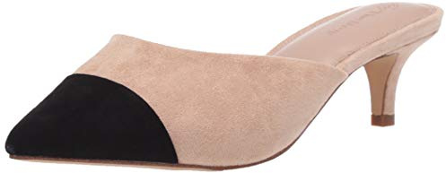 The Drop Women's Paulina Pointed Toe Two-Tone Mule, Natural/Black, 10