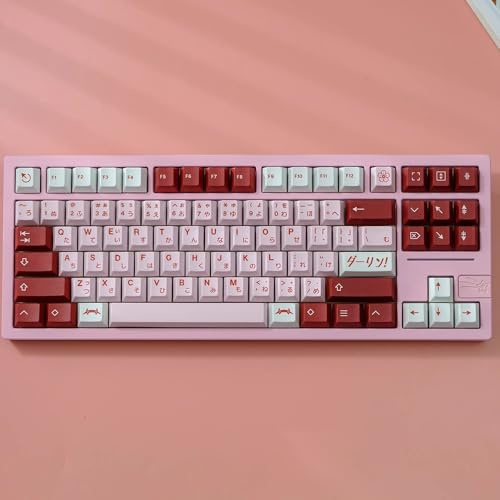 DucKey Darling 02 Pink Keycap, Keycap Japonais Anime Cherry Profile pour Clavier Mécanique