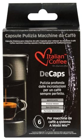 Italian Coffee 6 Capsule Pulizia Macchina Caffè A Modo Mio