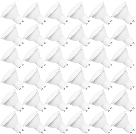 Yiahin Lampadine LED GU10, 3Watt Pari ad alogene da 30Watt, 280 Lumen, Luce Bianca Naturale 4000K, Angolo del Fascio di 120 Gradi, Lampadine LED Non Dimmerabili, Confezione da 36