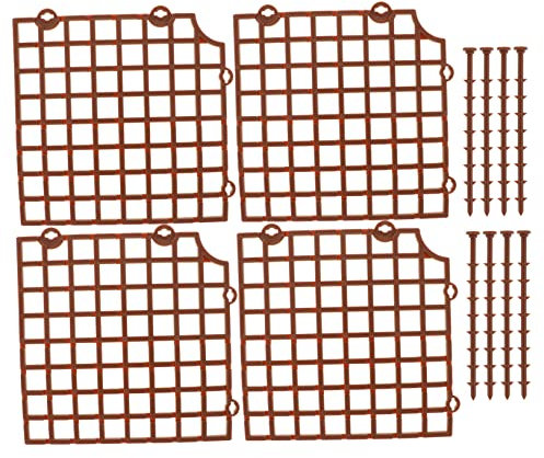 BEBEMOKO 3pcs Flower Pot Soil Protector Tip Mesh Cover Plant Covers outside Cat Decor Dog Digging Stopper