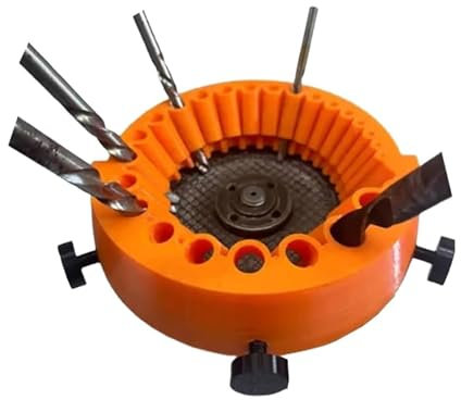 Drill Bit Sharpener, Power Drill Bit Grinding Attachment, Old Drill Bit Grinder, Handheld 125 mm Angle Grinder Drill Bit Sharpener Jig for 2-13mm Drill Bits