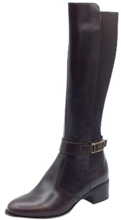 Nero Giardini I514644D Manolete T.Moro Stivali Eleganti per Donna in Pelle con Tacco Medio (Taglia 39)