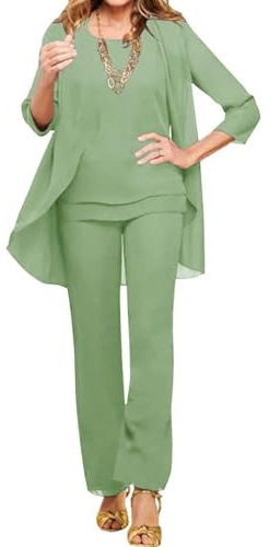 shownicer Ensemble Femme 3 Pièces Pantalons Costume De Soirée Cocktail Chic et Elegant Pantalons Costume Grande Taille Tenue