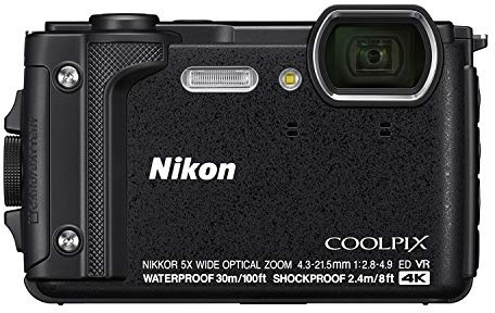 Nikon W300 Waterproof Underwater Digital Camera with TFT LCD, 3, Black (26523)