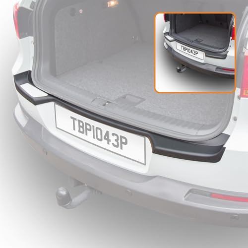 Travall Ladekantenschutz Kofferraum für VW Tiguan (2007-2016) Selbstklebend Kratzschutz 100% Perfekte Passform Stoßstangenschutz, Einfache Montage Schwarzer ABS-Kunststoff für den Kofferraum Ladekant