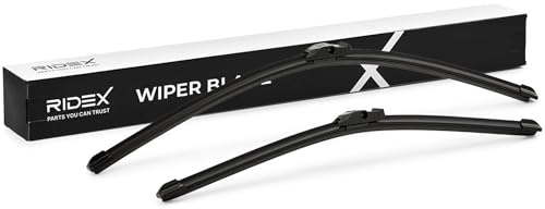 RIDEX Scheibenwischer Set Wischerblätter Satz mit Spoiler Vorne Länge 1: 600mm Länge 2: 480mm Flachbalkenwischblatt Kompatibel mit VW Golf 6 5K1 Top Lock 298W0059