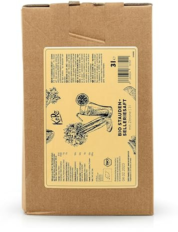KoRo - Jus de céleri bio au citron 3 litres - Ça change des jus traditionnels - Emballage avantageux - Issu de l'agriculture biologique