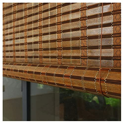 SHUITUKOUU Bambusrollo,Natur Holzrollos,Sichtschutz Rollo für Fenster und Türen,Hochwertiges Fenster-Rollo Bambus,Praktisches Sonnenschutz und Sichtschutz Rollo Seitenzugrollo,W75xH200cm/W30xH79in