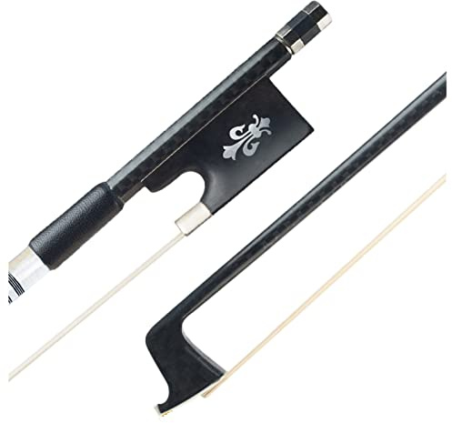 Geigenbogen Geigenbogen Carbon Ebony Frosch Weiß Kupfer Voller Platte Für Professionelle Orchesterspieler Gesäumt