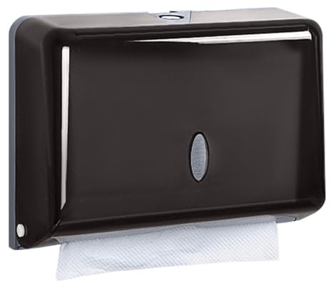 HONPHIER Dispensador de Toallas Dispensador Papel Secamanos Dispensador de Toallas de Mano Negro