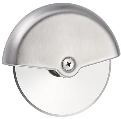 Pizza Cutter Wheel, Stainless Steel Ergonomic Slicer, Sharp Removable Blade & Protective Retractable Blade Cover, Pizza Slicer Kitchen Gadgets