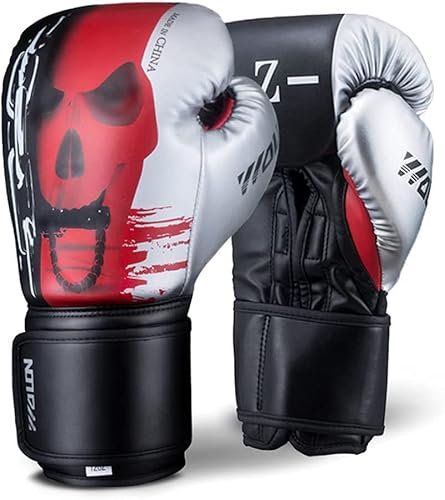 RUNCFB Boxhandschuhe, Boxhandschuhe, Kickbox-Tasche, Arbeit, Sparring, Trainingshandschuhe, Trainingshandschuhe, strapazierfähiges Leder, for Männer und Frauen /6668 (Color : A, Size : 12oz)