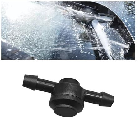 CGEAMDY Connecteur Tuyau Lave-Glace, Pompe à Jet D'essuie-Glace Avant Arrière Accessoires, Connecteurs Clapet Anti-Retour Pour Voitures, Clapets Anti-Retour Pour Tuyau Pulvérisation Pare-Brise