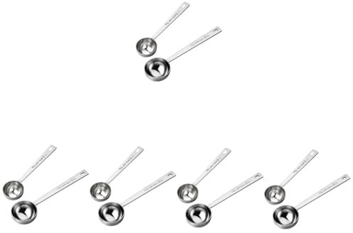 Garneck 10piezas Cucharas Medidoras Inoxidable Herramienta De Medición Para Café Leche Cocina y Repostería