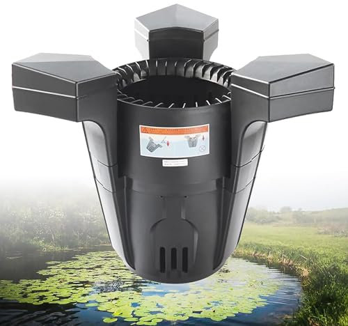 Skimmer De Bassin Flottant – Skimmer À Aspiration avec Pompe, Cordon d'alimentation De 10 M, Filtre De Purification des Plantes Aquatiques pour Le Nettoyage des Bassins Et Lacs Extérieurs De Jardin