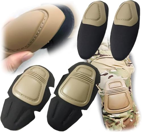 HANSTRONG GEAR Elbow Knee Pads Airsoft Protective Set (DE).