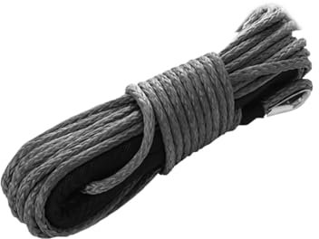 1 pz 6 mm X 15 m 7700 libbre cavo di linea for verricello sintetico con guaina protettiva nera for ATV UTV(6mmx15m black 1pcs)